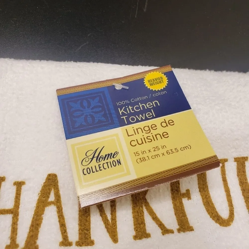 THANKFUL Blessed cotton kitchen towel set